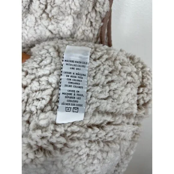 Thread & Supply Artic Teddy Bear Sherpa Fleece Vest In Pink Size M - Picture 5 of 6